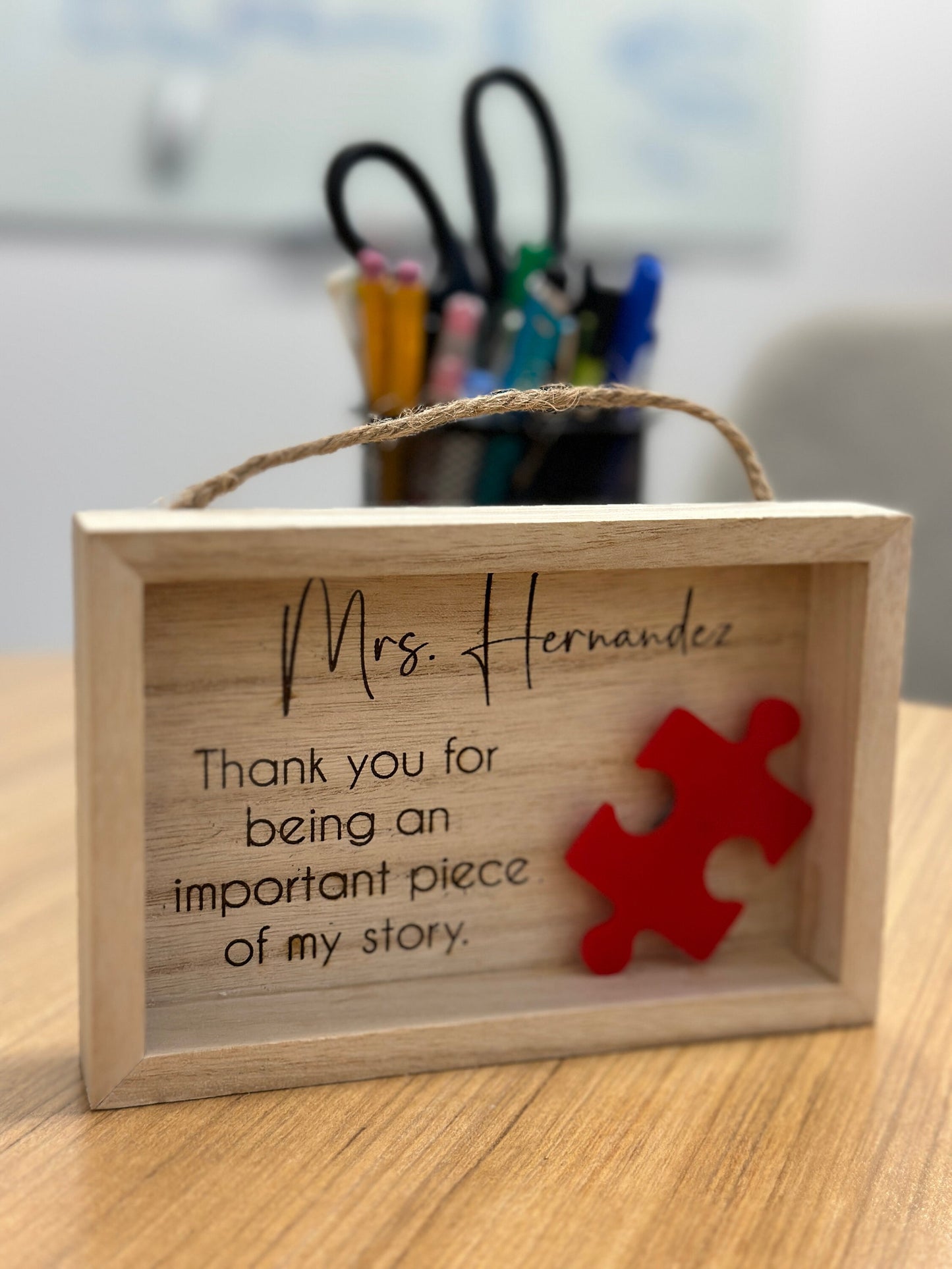 Personalized Teacher Shadow Box | Teacher Appreciation Gift | Wooden Shadow Box | End Of year Gift | Unique Teacher Thank You | Custom Gift