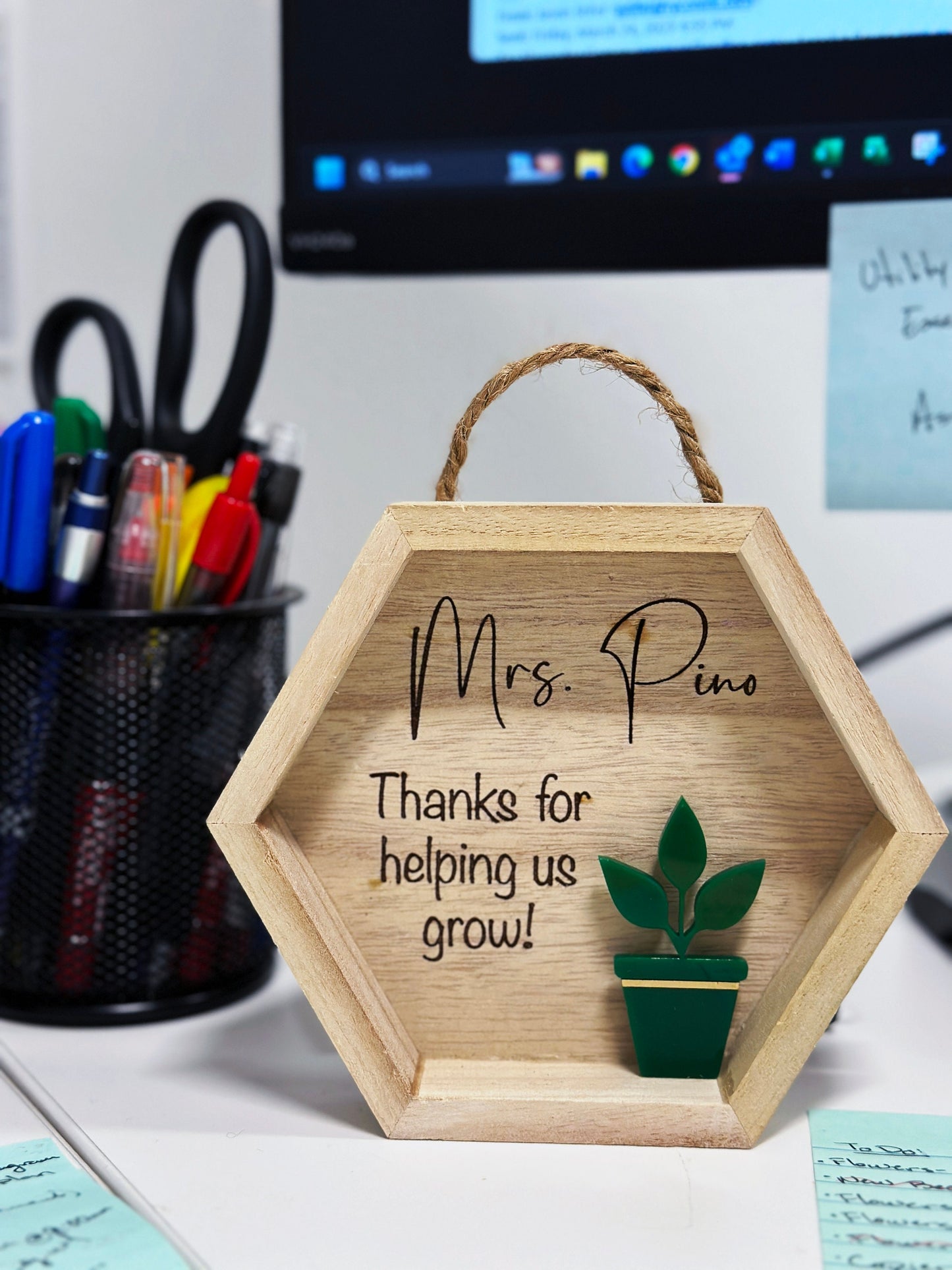 Personalized Teacher Shadow Box | Teacher Appreciation Gift | Wooden Shadow Box | End Of year Gift | Unique Teacher Thank You | Custom Gift