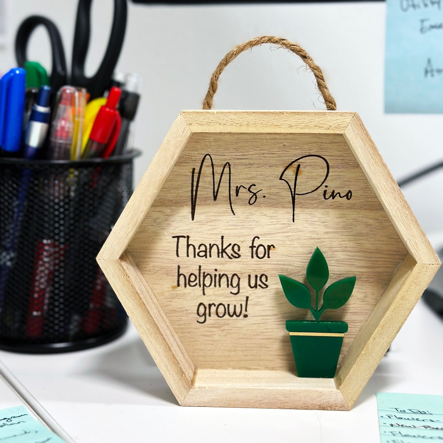 Personalized Teacher Shadow Box | Teacher Appreciation Gift | Wooden Shadow Box | End Of year Gift | Unique Teacher Thank You | Custom Gift