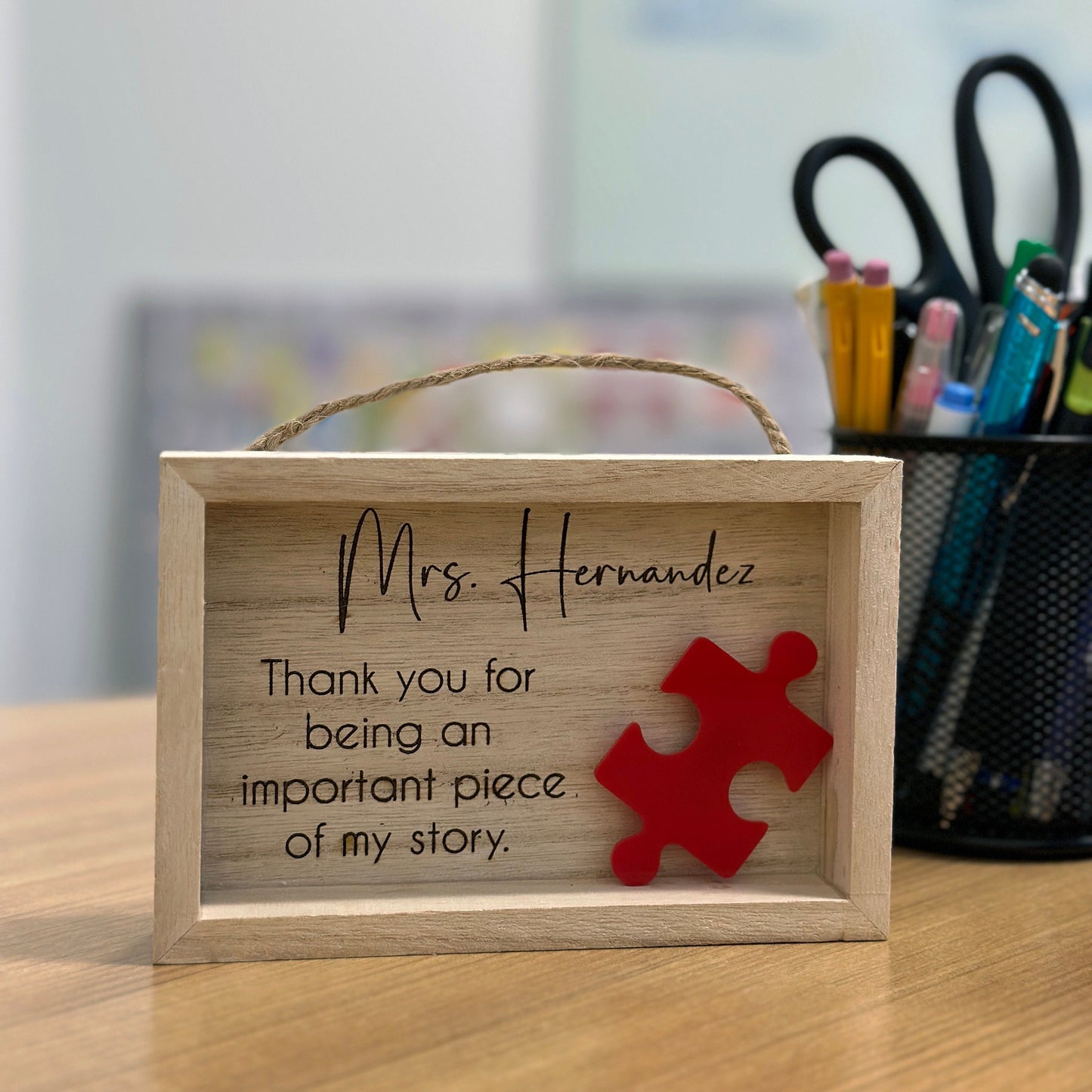 Personalized Teacher Shadow Box | Teacher Appreciation Gift | Wooden Shadow Box | End Of year Gift | Unique Teacher Thank You | Custom Gift